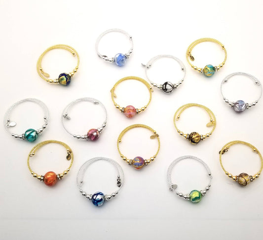 Mars Murano Glass Wrap Bracelet | Made in Veneto