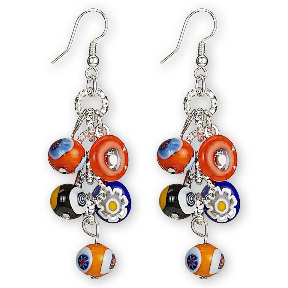 Millefiori Cluster Earring | Made in Veneto