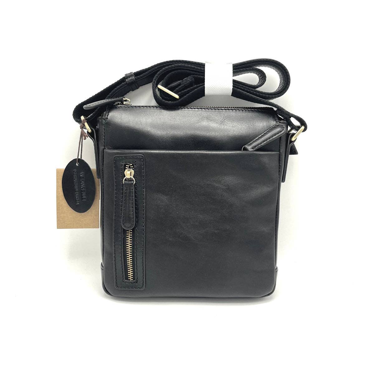 Buffered leather shoulder bag, for men, art. TA4808 | Made in Italy