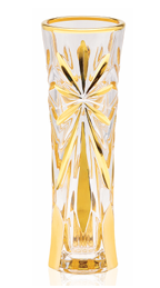 Oasis Crystal Gold Bud Vase 7" | Made in Venice