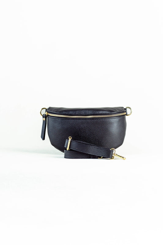 Black Crossbody Bag | Made in Tuscany