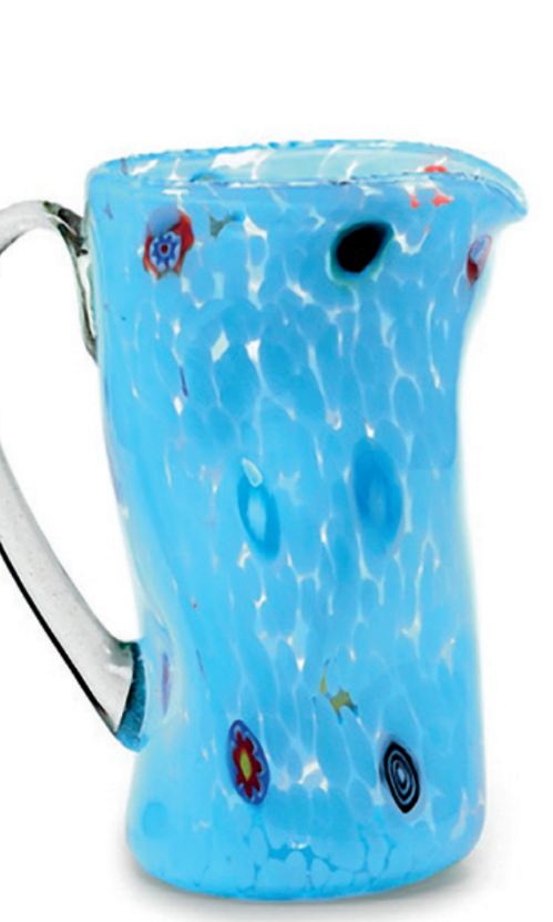 Murano Glass Light Blue Pitcher | Made in Veneto