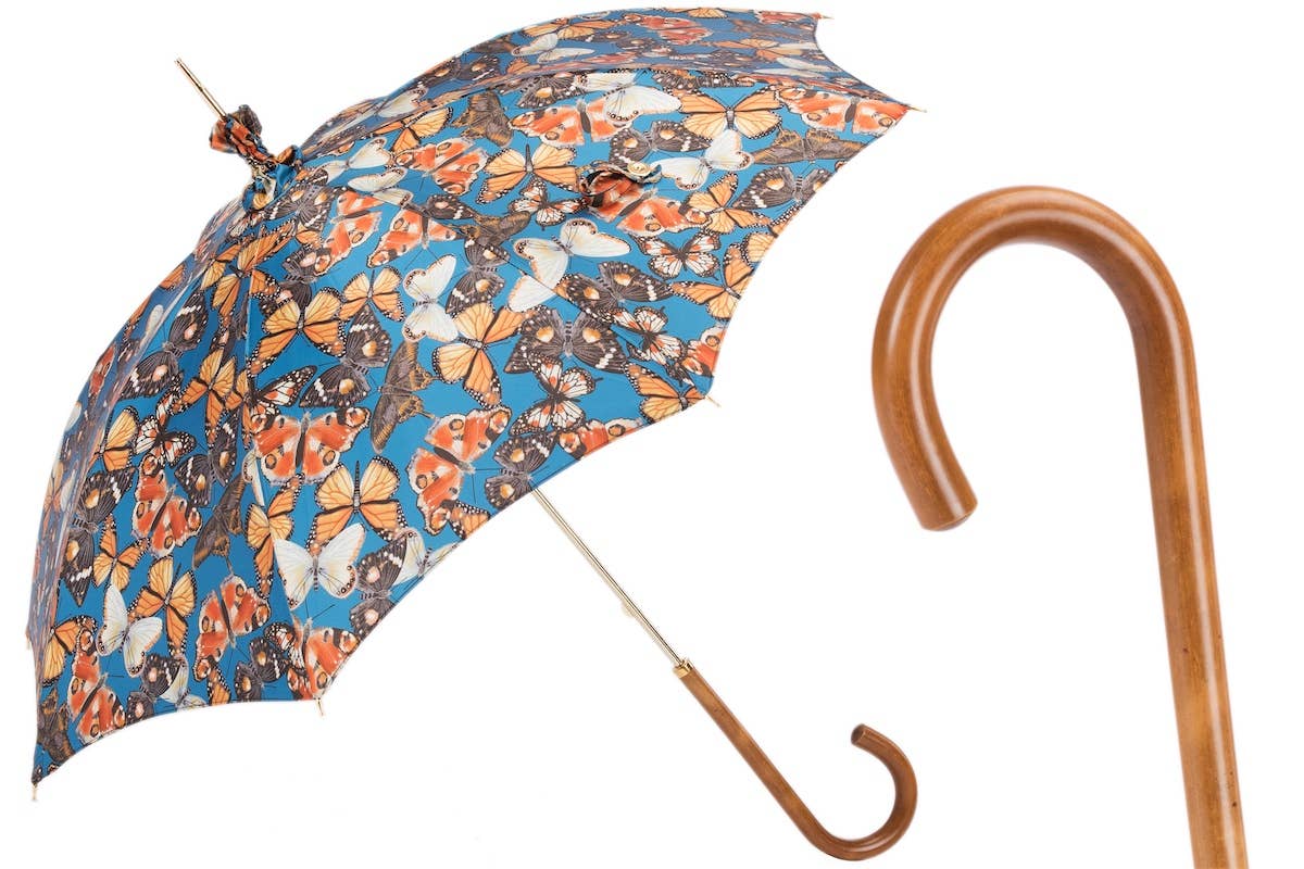 Manual Opening Butterfly Parasol | Made in Lombardy