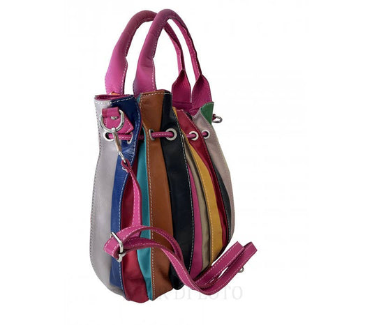 Italian Leather Bucket Bag Cross Body Purse | Made in Tuscany