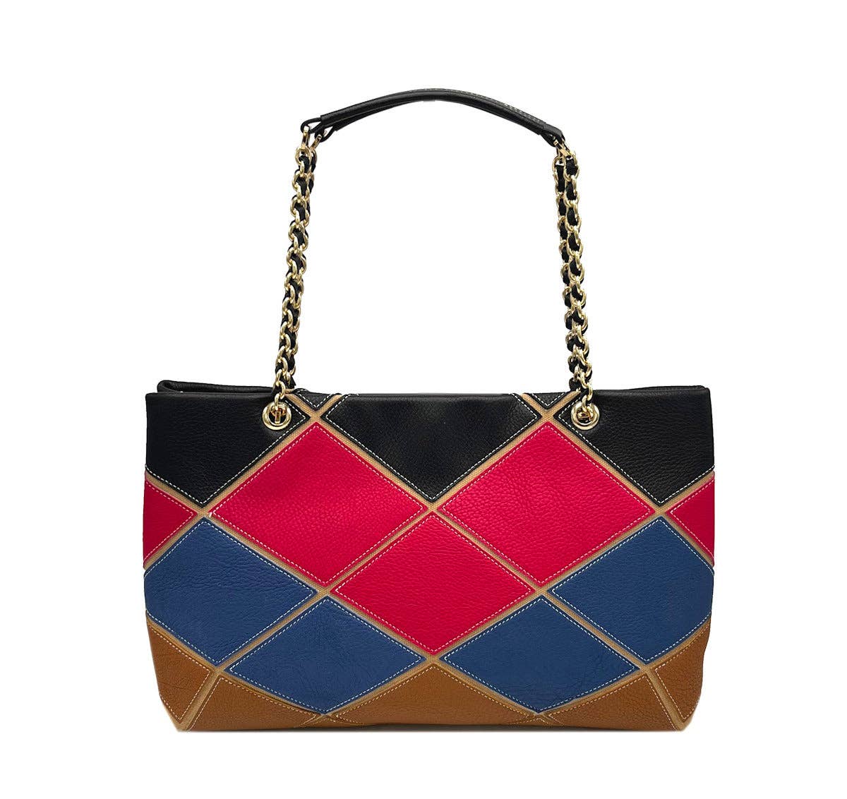Genuine Leather Chain Bag, Big Size | Made in Tuscany