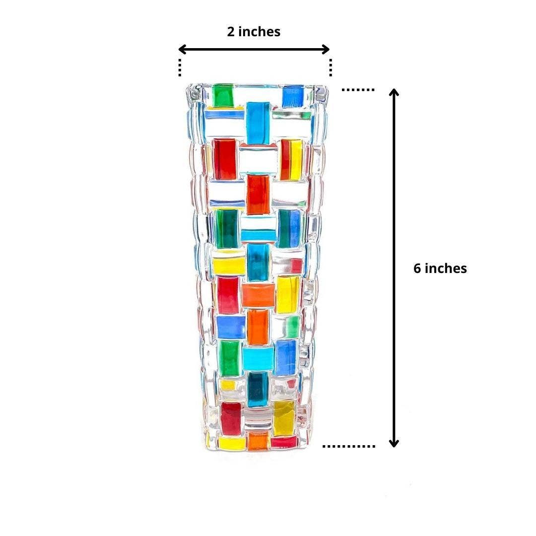 Bossanova Bud Vase, Hand-Painted Italian Crystal | Made in Venice