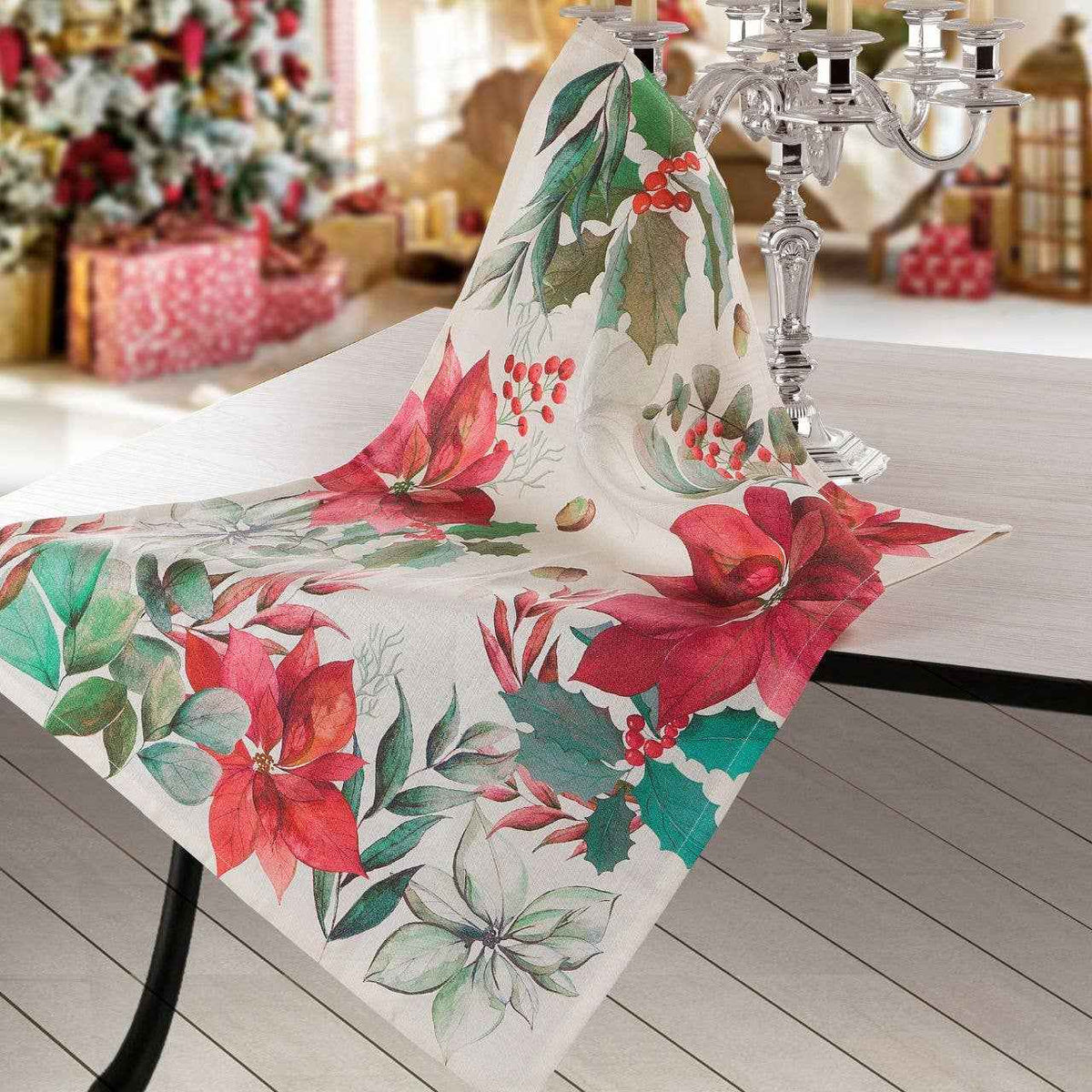 Yule Linen Christmas Kitchen Towel