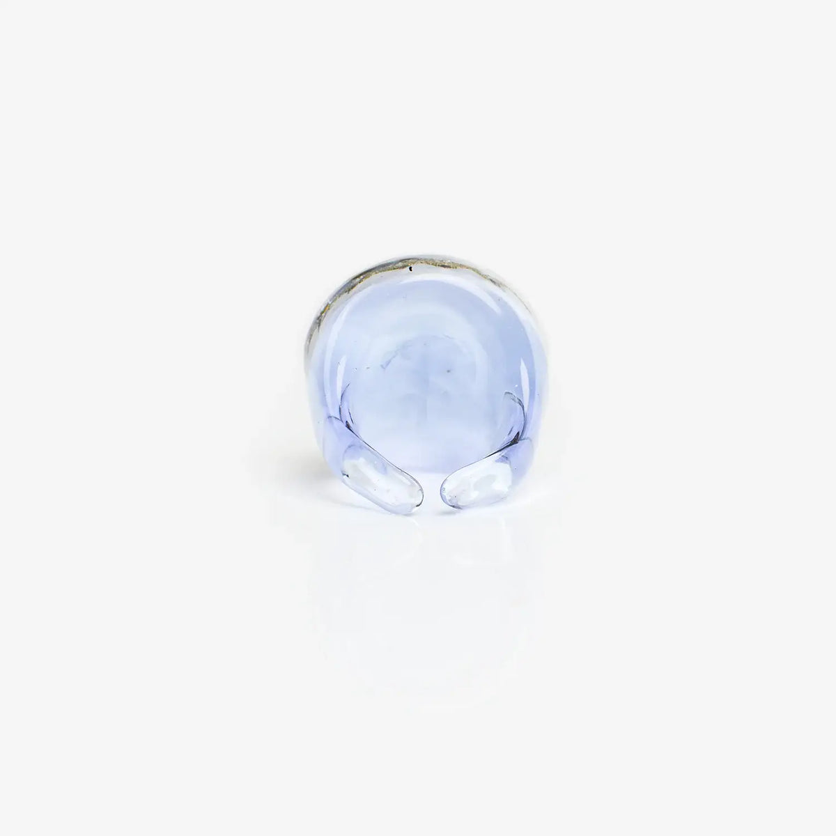 Murano Glass Lace Ring, Black & Lilac | Made in Venice