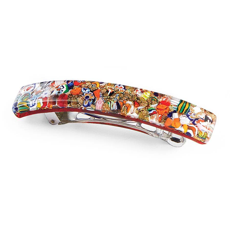 Murano Glass Barrette Hair Clip - Multiple Color Opt | Made in Veneto