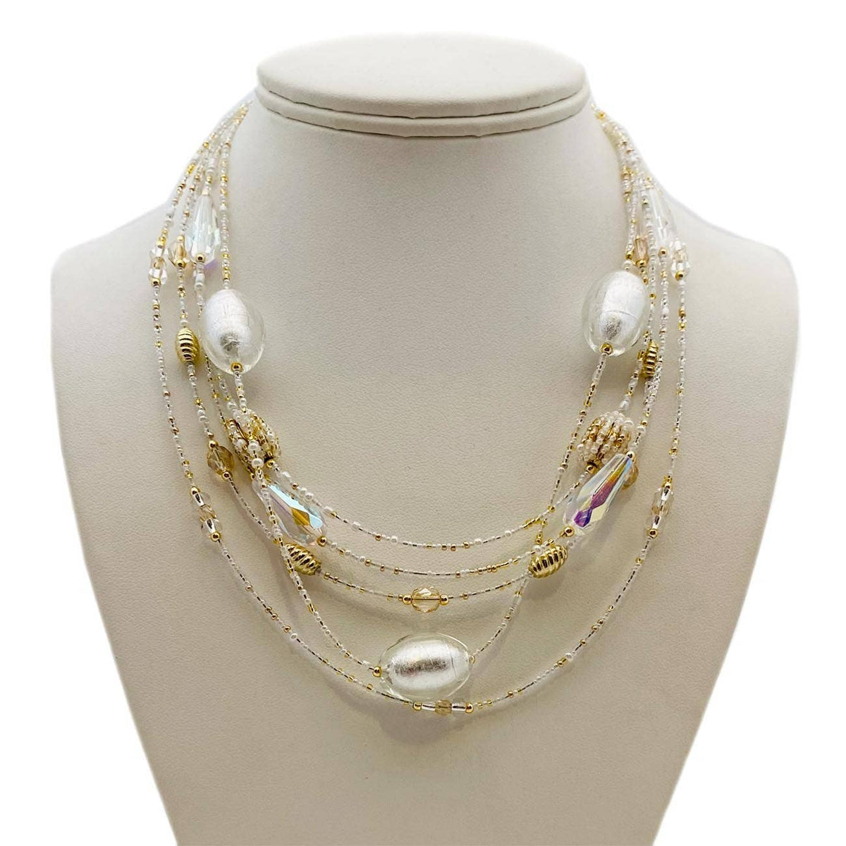 Murano Glass Layered Necklace | Made in Veneto