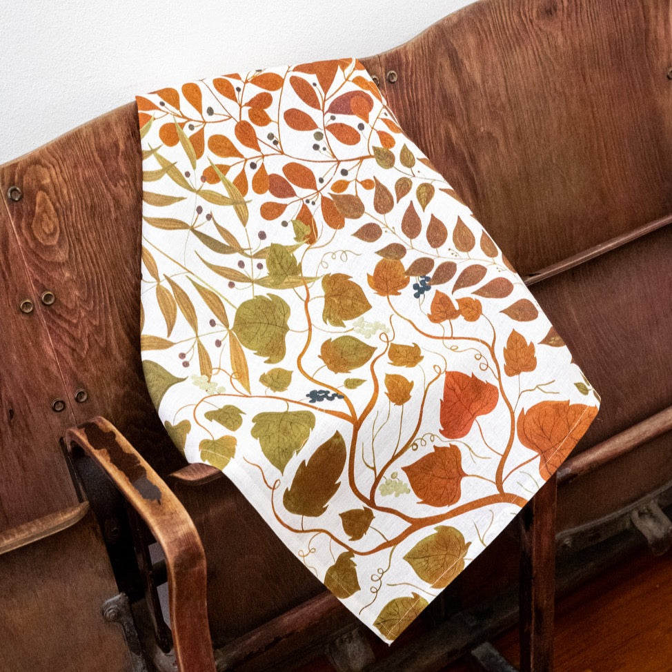 Foliage Linen Kitchen Towel
