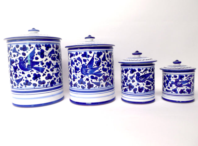 Set Barattoli Arabesco Blu