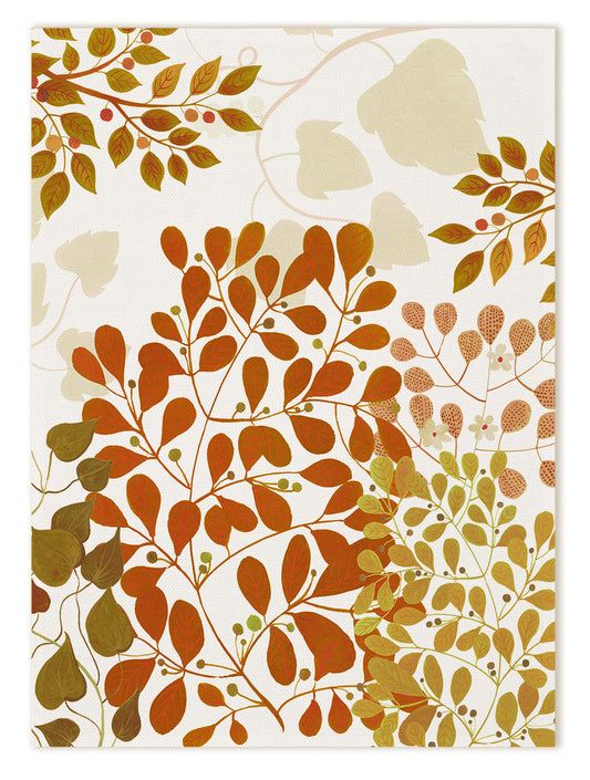 Foliage Linen Kitchen Towel