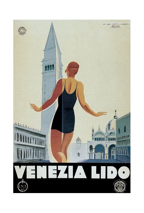 Venezia Lido Vintage Postcard | Made in Tuscany