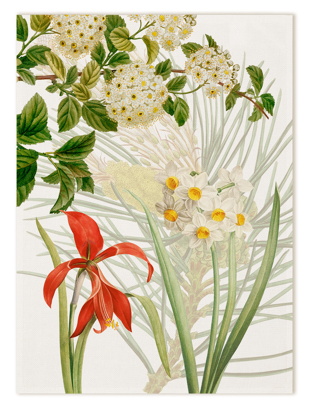 Winter Garden Linen Kitchen Towel