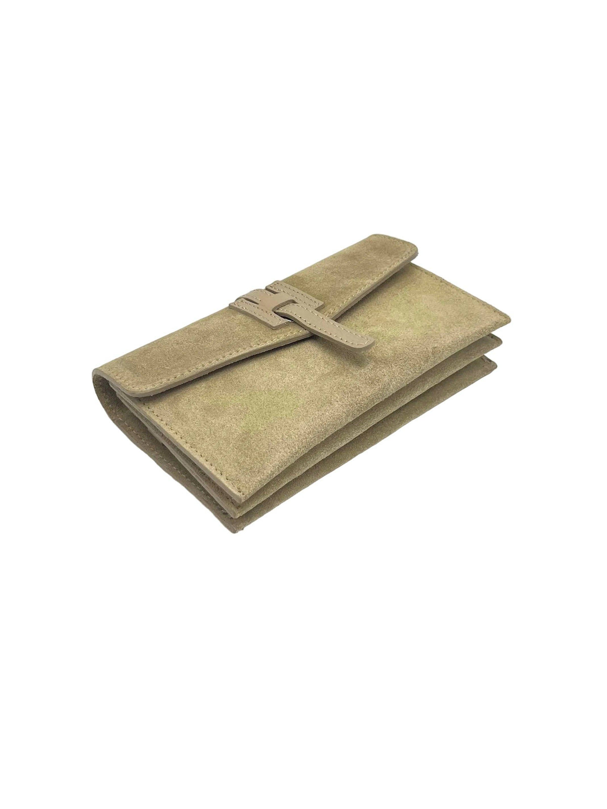 Suede and Genuine Leather Mini Clutch Bag | Made in Tuscany