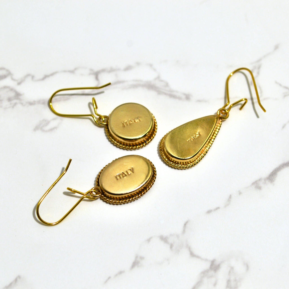 Florentine Micro Mosaic Earrings, Small Oval | Made in Tuscany