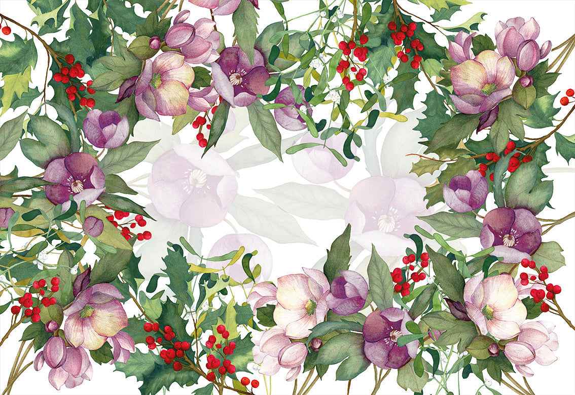 Helleborus Linen Tablecloth | Made in Sicily