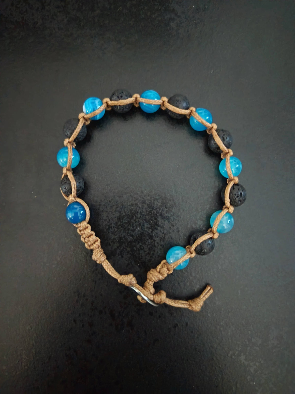 Samsara Macramè bracelets: Nero e celeste | Made in Lazio
