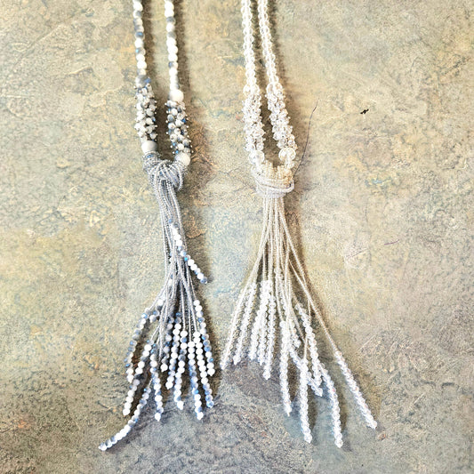 Carvatta Murano Glass Beaded Tassel Necklace | Made in Venice