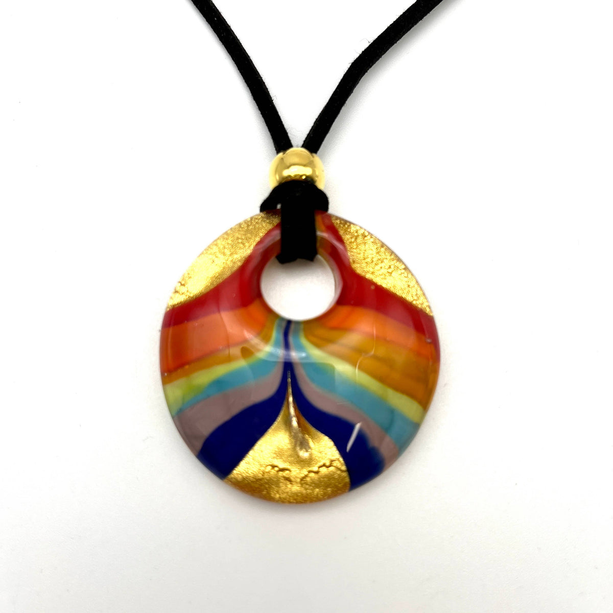 Rainbow Murano Glass Necklace | Made in Veneto