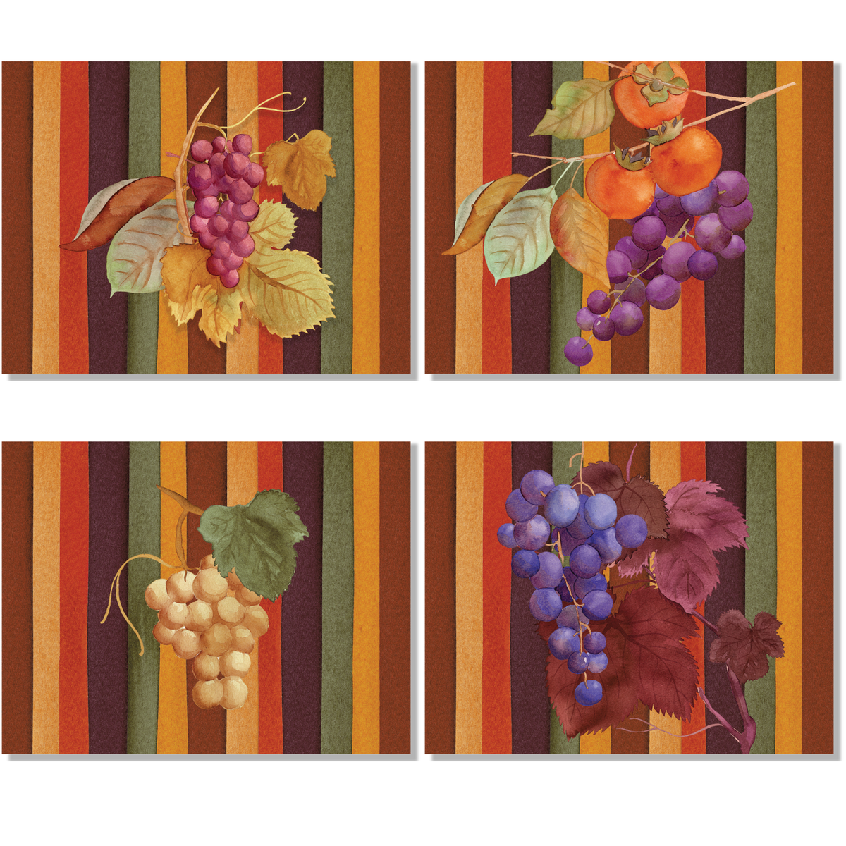 Set 4 Tovagliette Americane "Bacco" 100% Lino Made in Italy