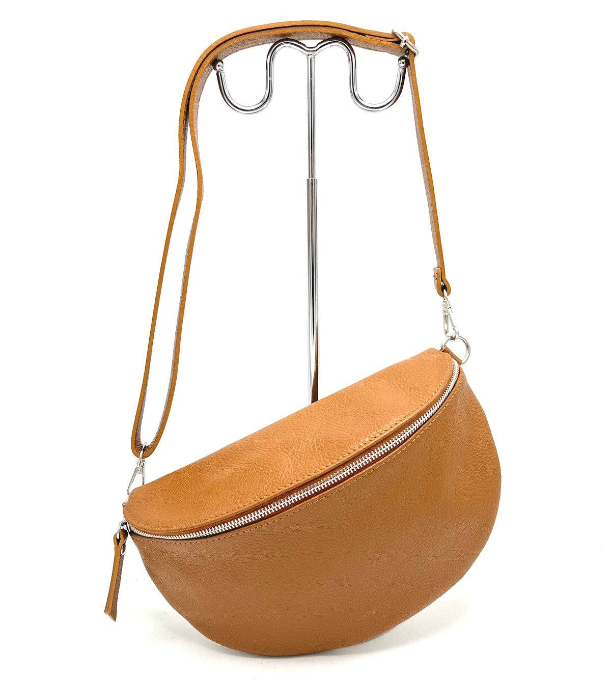 Genuine Leather Crossbody Bag, Medium | Made in Tuscany