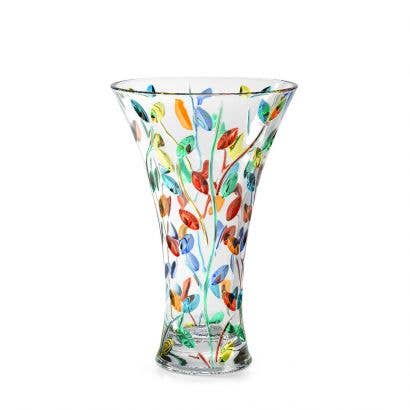 Tree of Life 12" Fluted Vase | Made in Venice