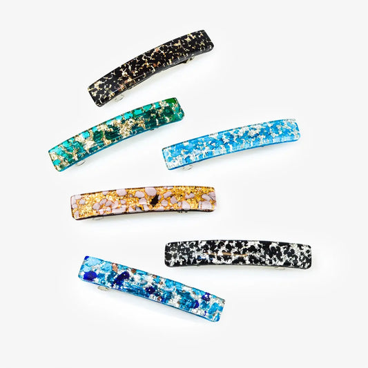 Murano Glass Hair Barrette, Assorted Colors | Made in Venice