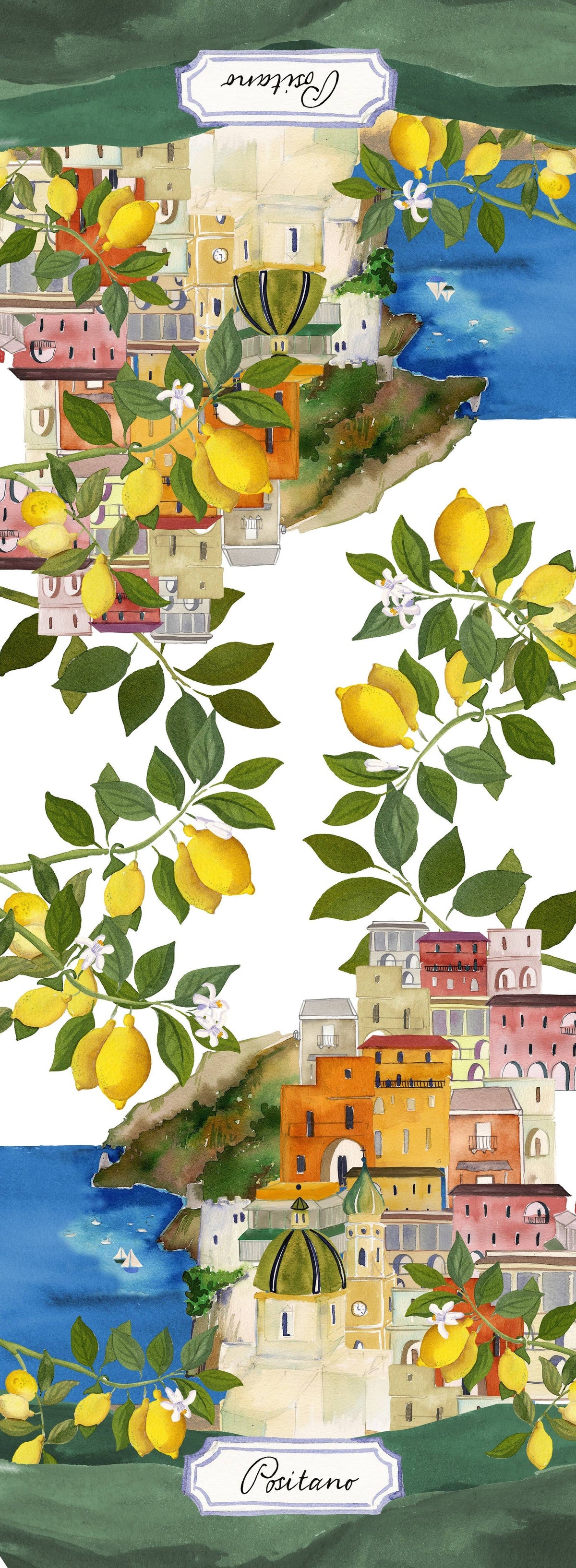 Positano Pure Linen Table Runner | Made in Sicily