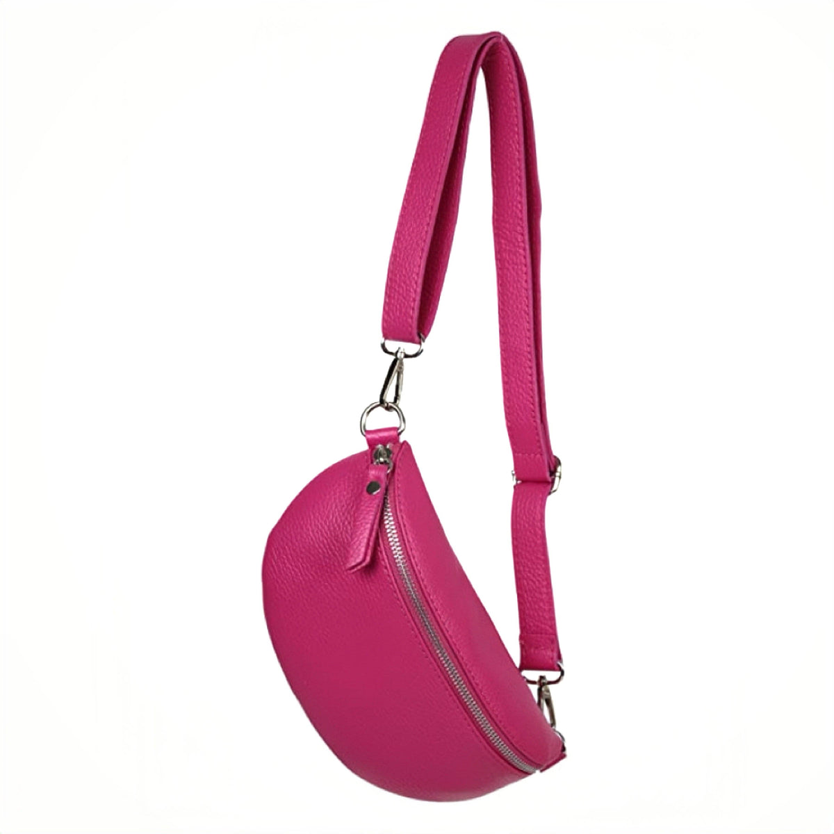 Modarno Unisex Waist Bag and Shoulder Bag in Genuine Leather 9.1" x 2.8" x 4.7" | Made in Italy