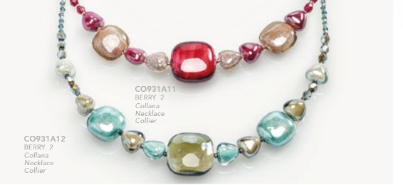 Berry Murano Glass Jewelry Collection Antica Murrina - 2 Colors | Made in Venice