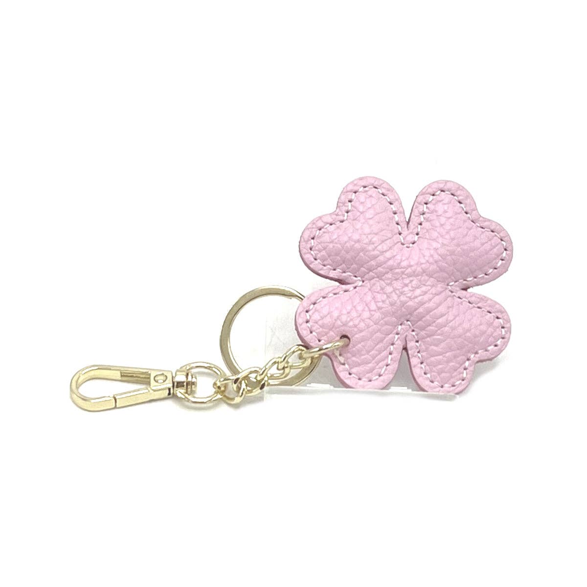 Genuine leather key chain, Lucky leaf, art. PO04 | Made in Italy