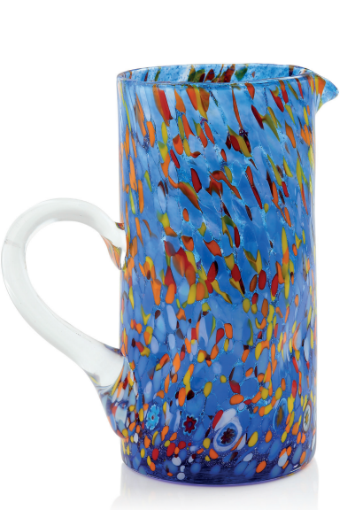 Murano Glass Light Blue Pitcher | Made in Veneto