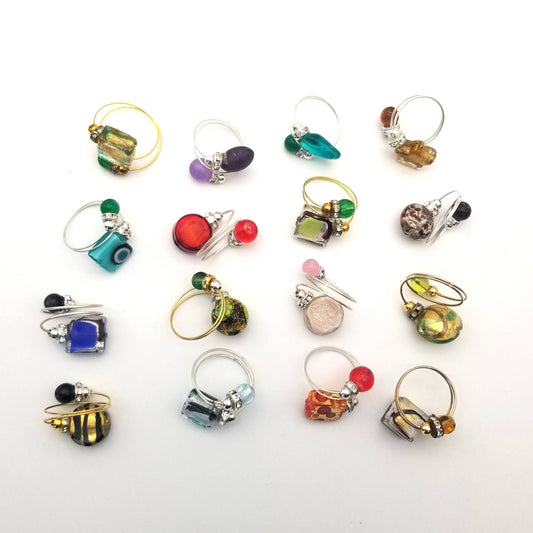 Anello fascia in vetro di Murano | Fatto a mano a Venezia