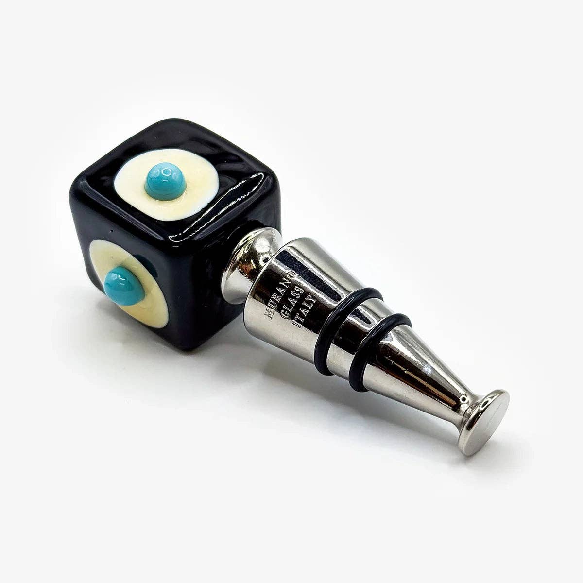 Murano Glass Wine Stopper, Dots | Made in Veneto