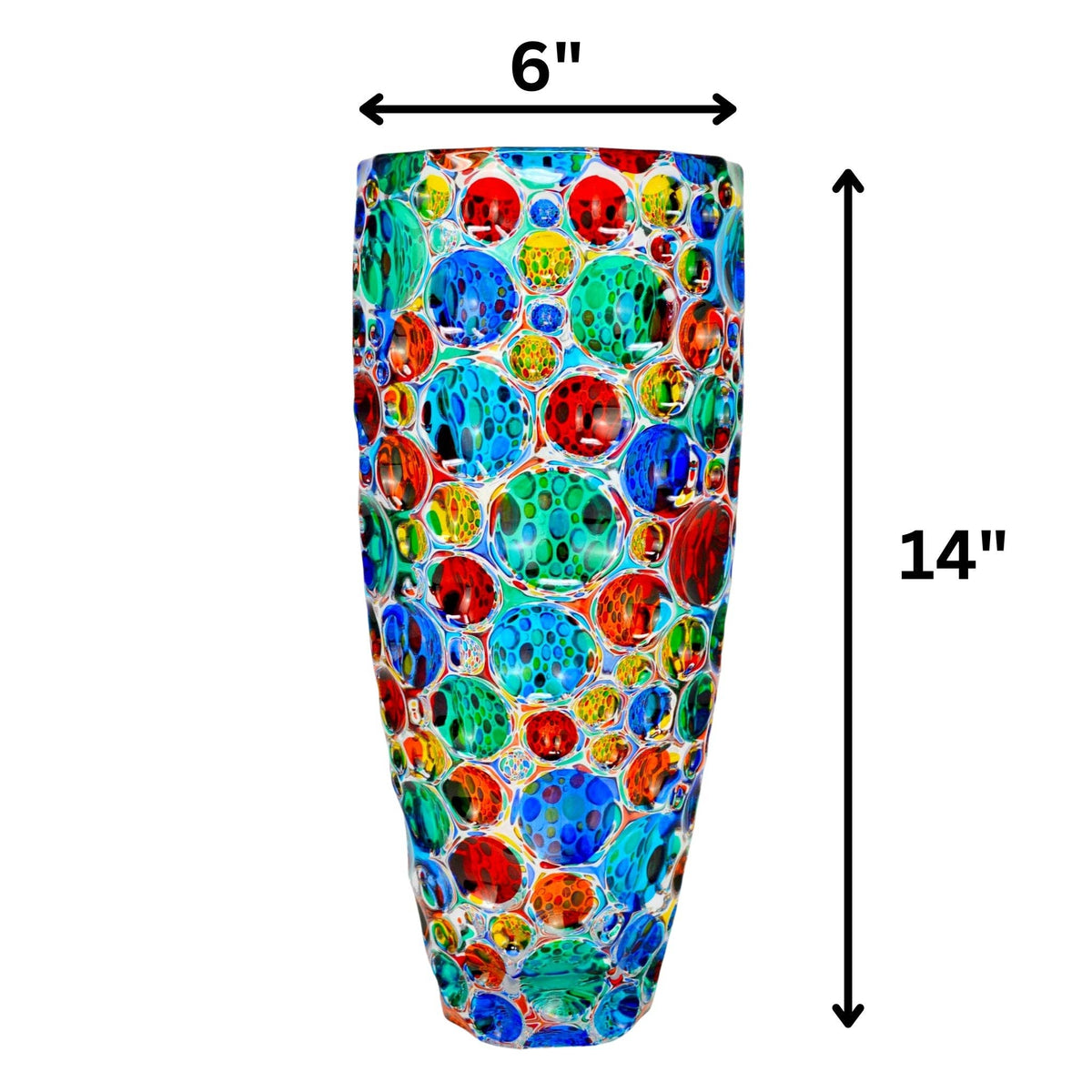 Lisboa Grande Vase, Hand-Painted Crystal | Made in Venice