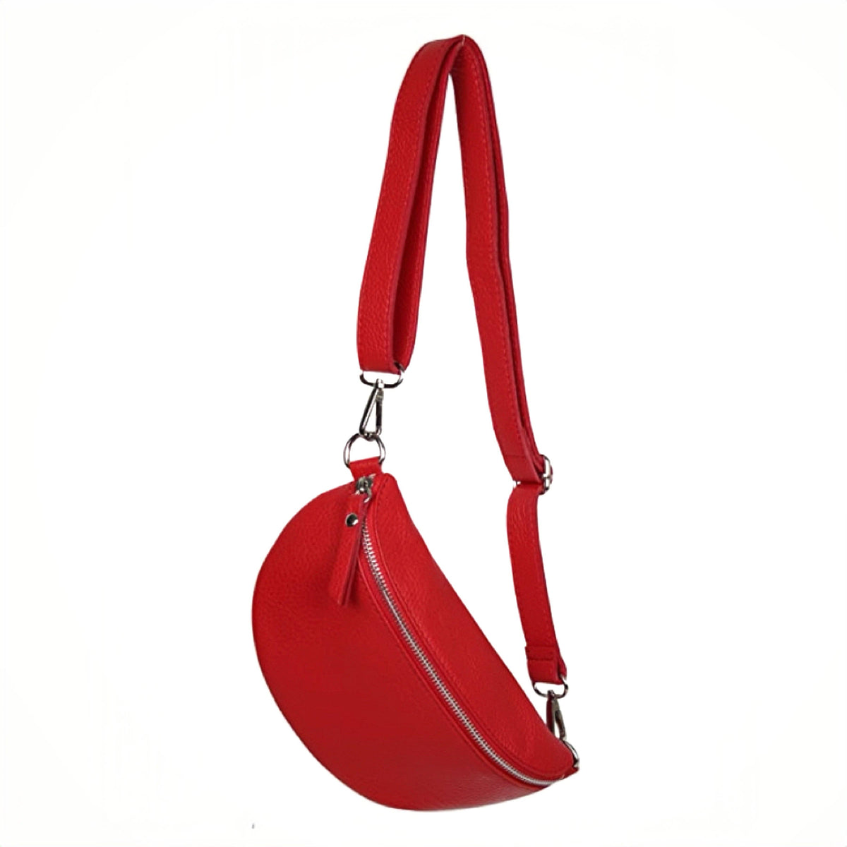 Modarno Unisex Waist Bag and Shoulder Bag in Genuine Leather 9.1" x 2.8" x 4.7" | Made in Italy