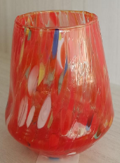 Murano Glass Stemless Wine - Assorted Color Opt | Made in Veneto