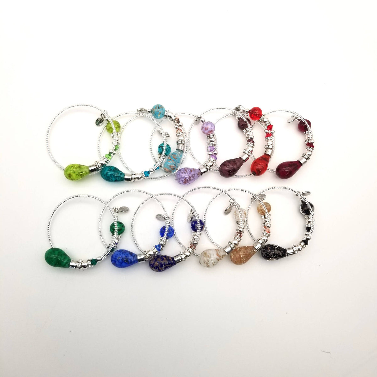 Murano Glass Drop Wrap Bracelet | Made in Venice