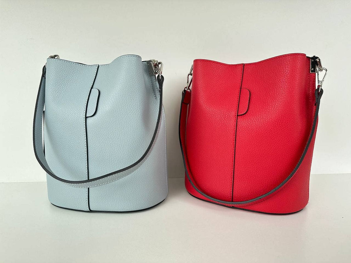 Serge Italian Leather Bucket Bag JIJOU CAPRI | Made in Campania