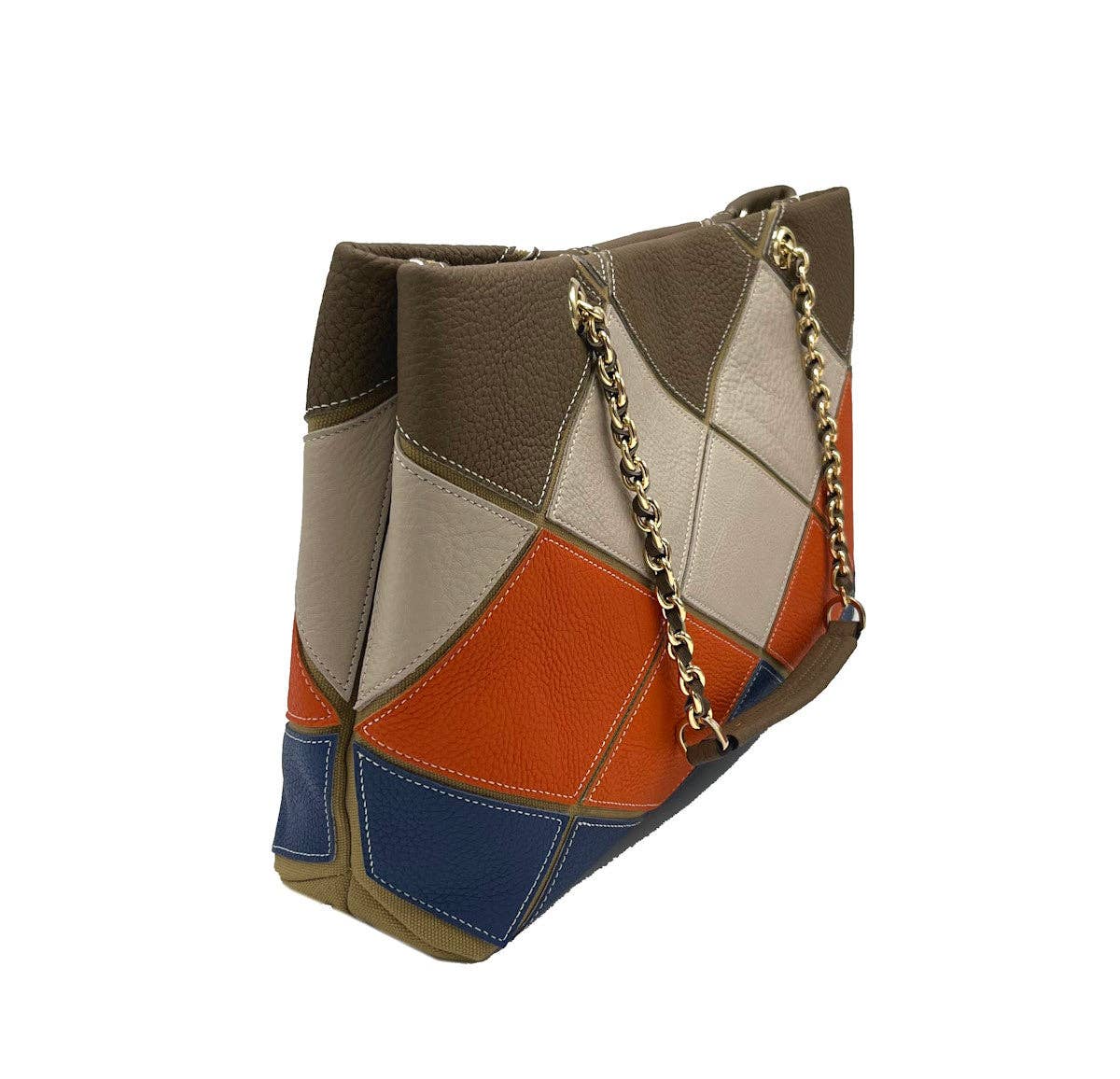 Genuine Leather Chain Bag, Big Size | Made in Tuscany