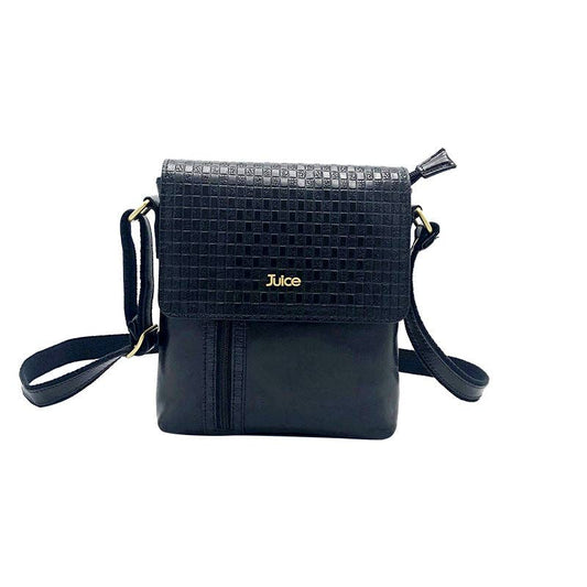 Hand buffered leather shoulder bag | Made in Italy