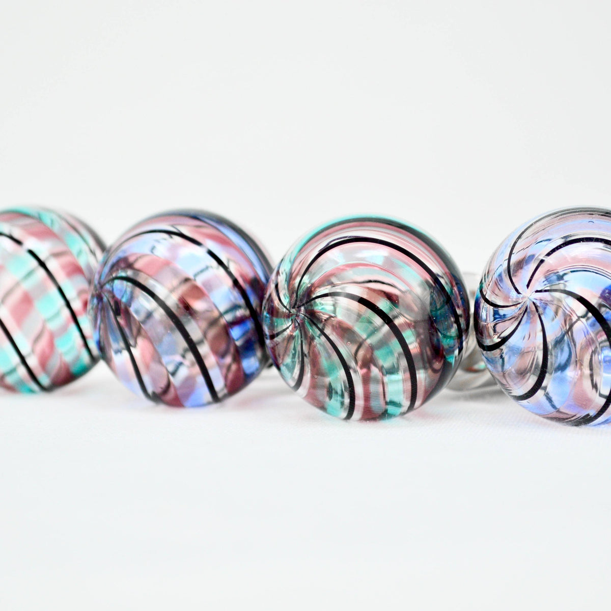Murano Glass Wine Stoppers, Filigrana | Made in Veneto