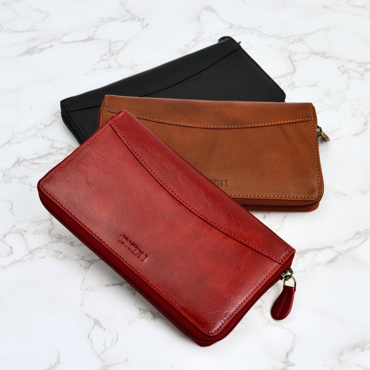 Gabriella Women's Italian Leather Zip Around Wallet | Made in Italy