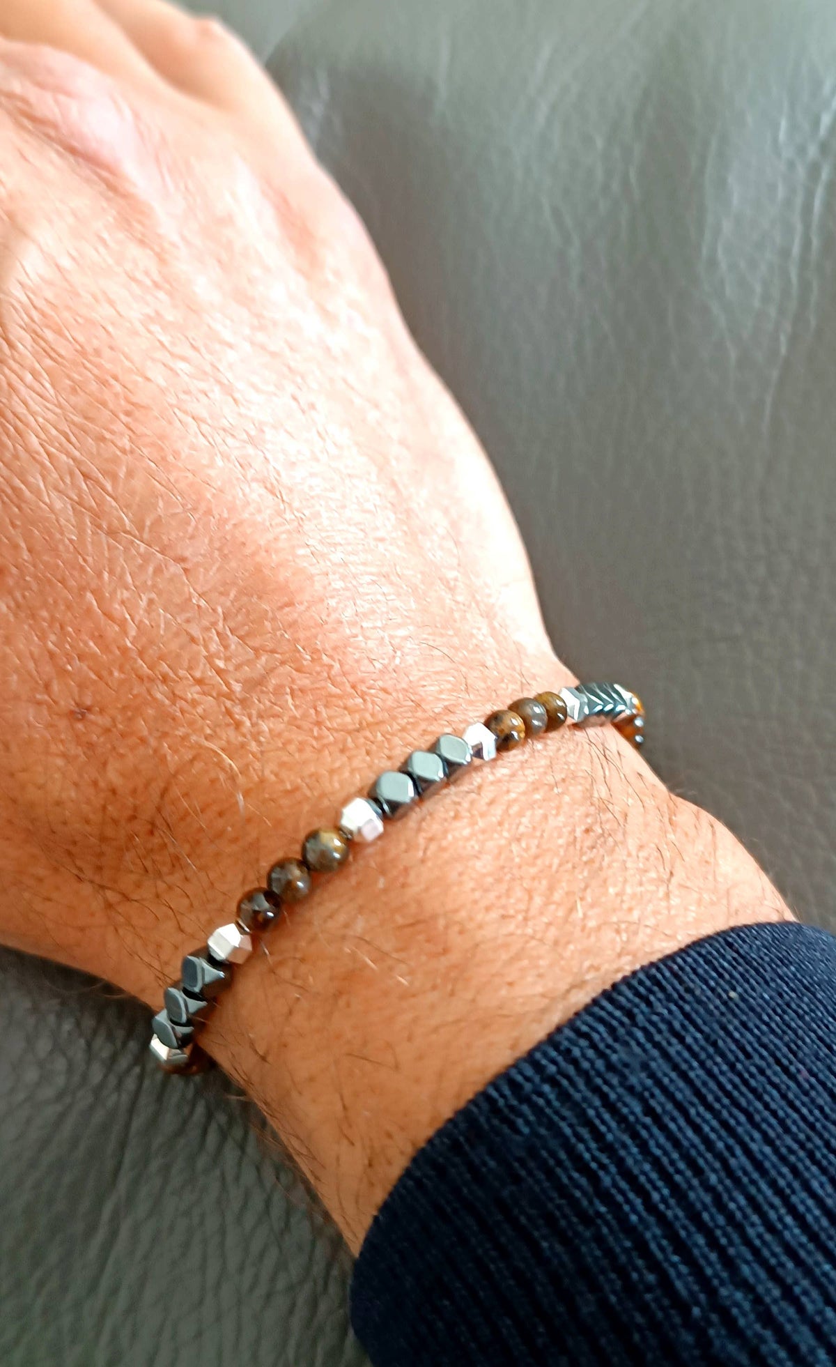 Taormina Stone and Steel Bracelet | Made in Lazio