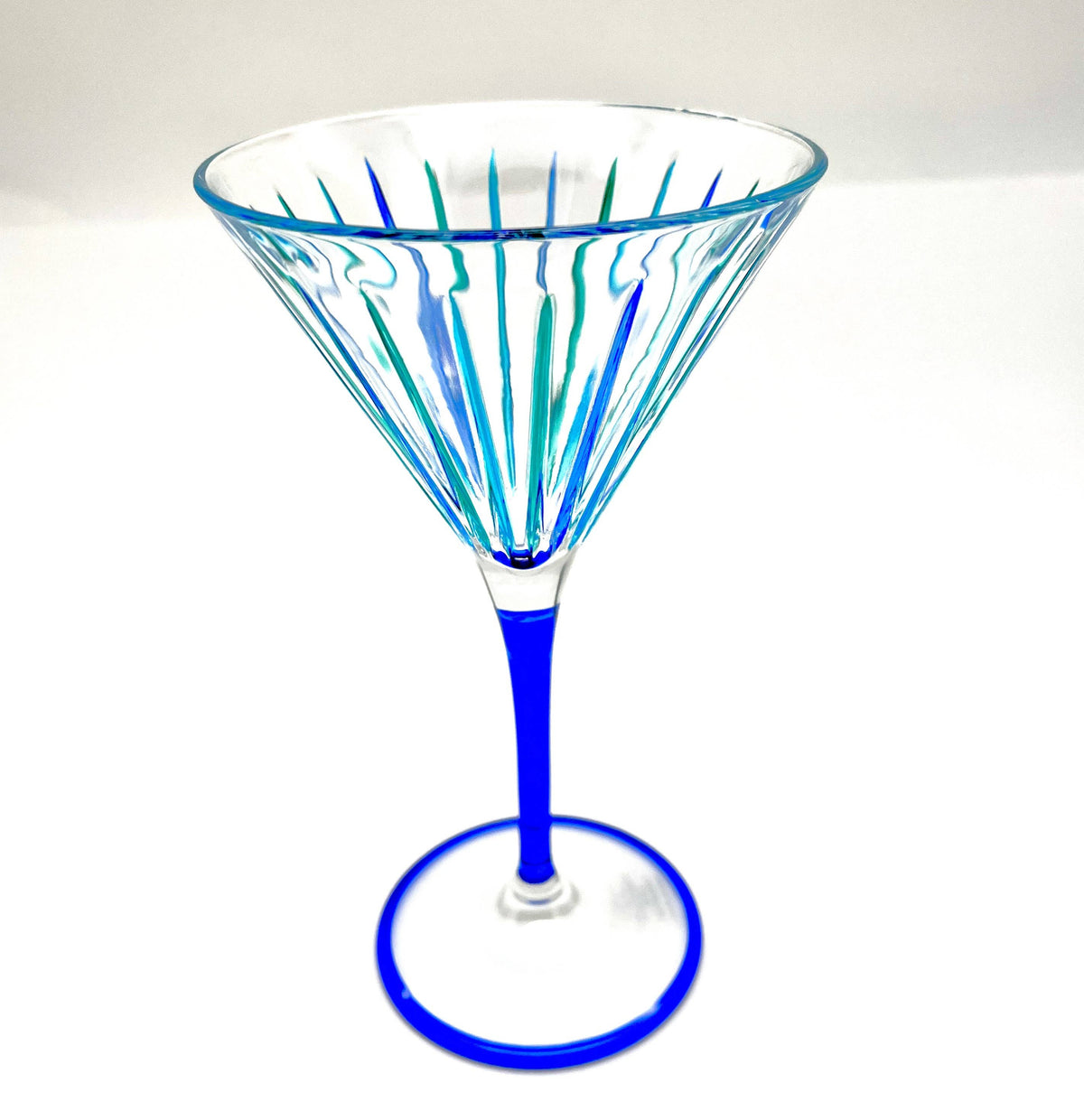 Timeless Aqua Martini Glass | Made in Veneto