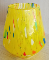 Murano Glass Stemless Wine - Assorted Color Opt | Made in Veneto