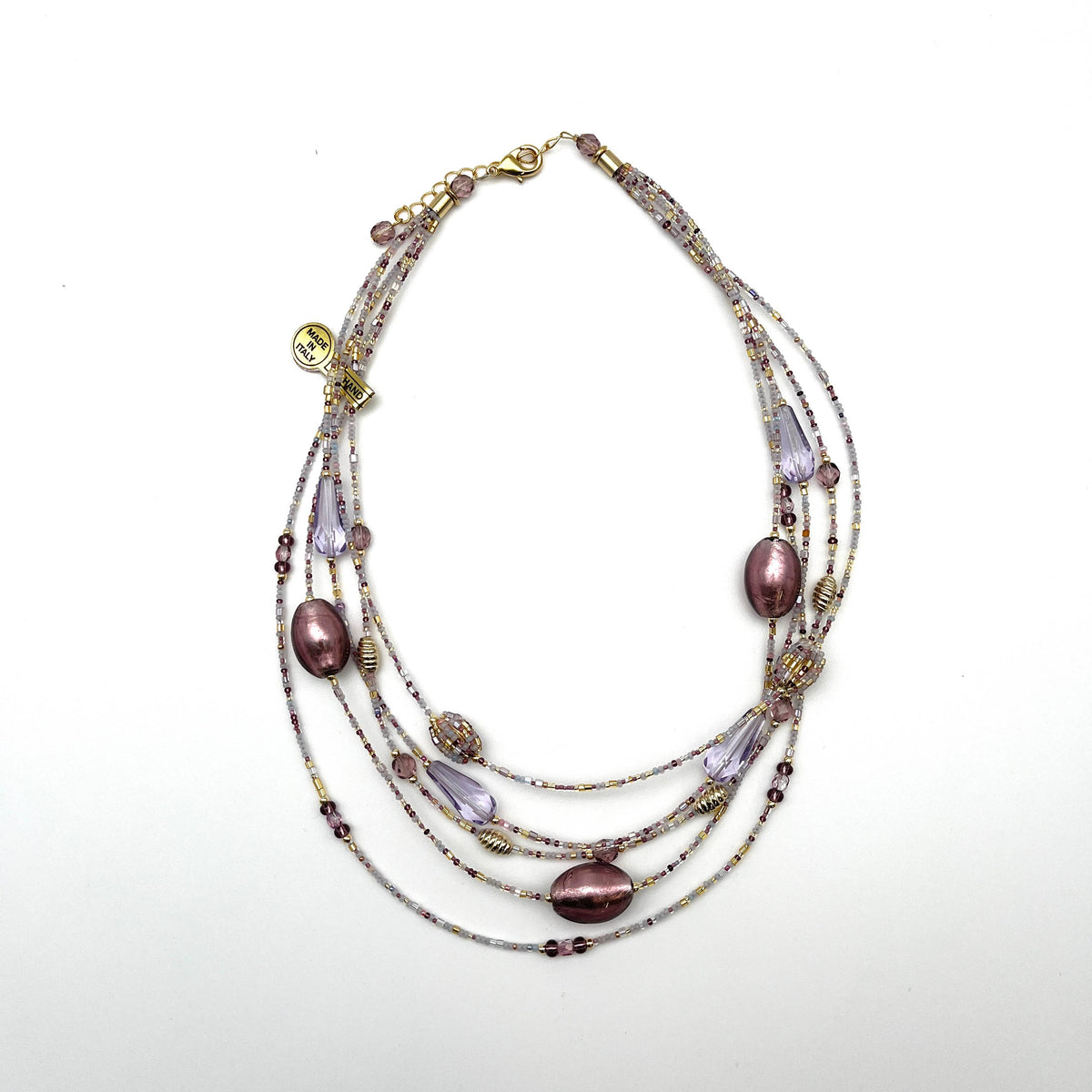 Murano Glass Layered Necklace | Made in Veneto