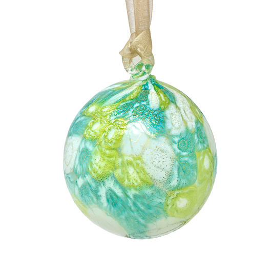 Murano Glass Christmas Ornament, Millefiori Mosaic | Made in Venice